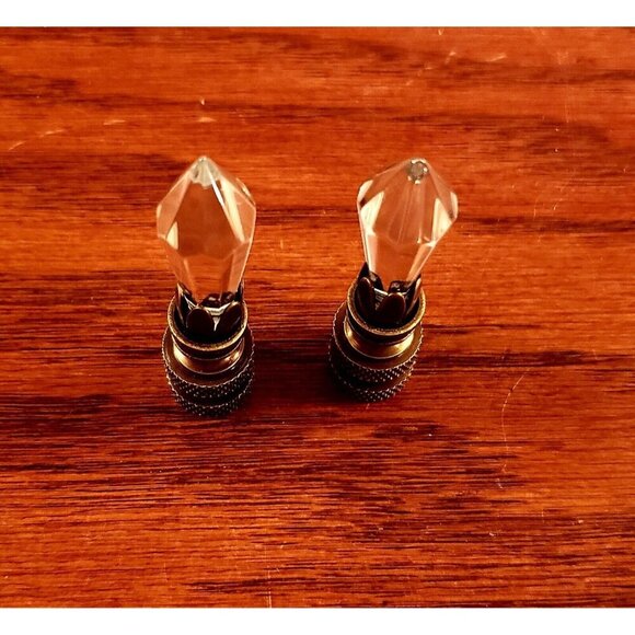 Crystal and Brass Decorative Finials - Picture 4 of 5